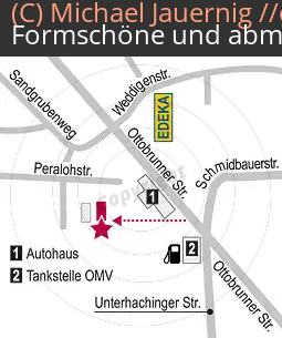 Anfahrtsskizze München Ottobrunnerstraße (Lupe / Zoom) Driver Station (319)