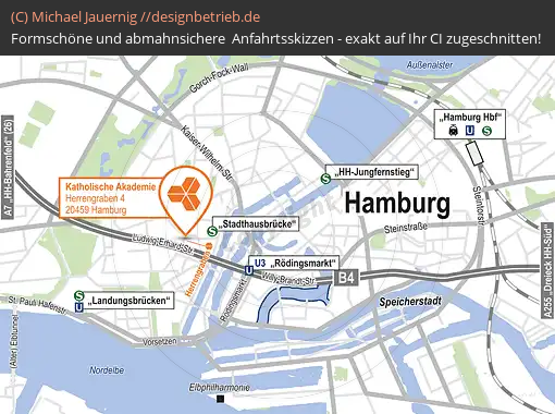 Anfahrtsskizzen erstellen / Anfahrtsskizze Hamburg   Katholische Akademie Hamburg( 468)