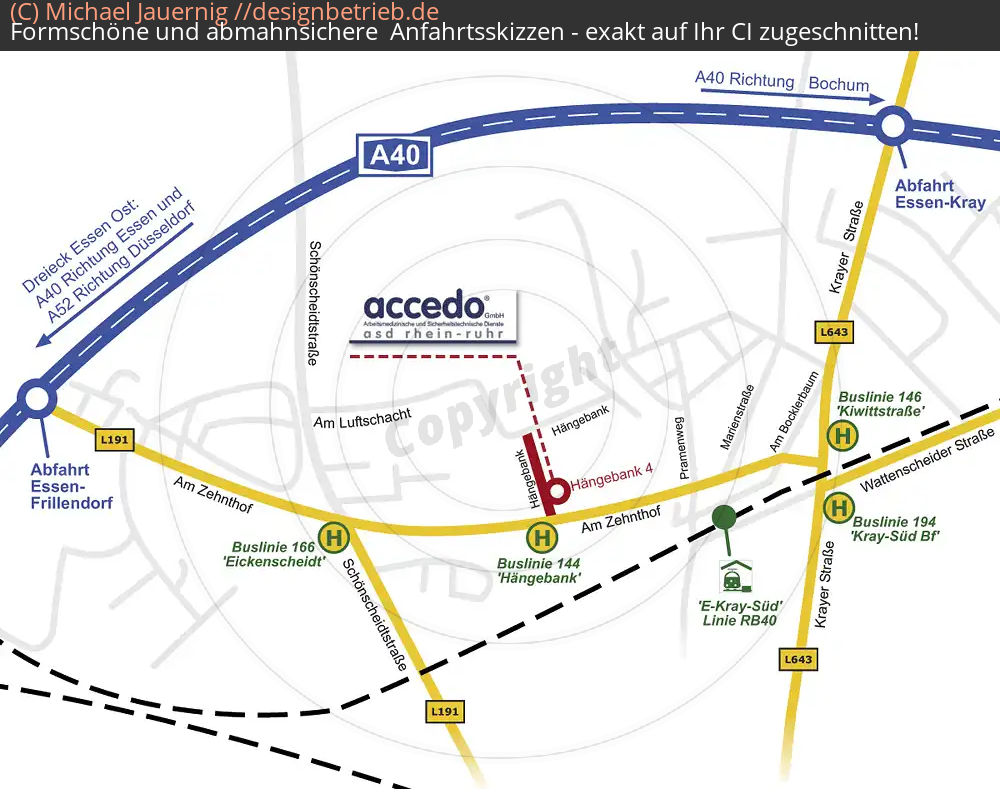 Anfahrtsskizzen erstellen / Anfahrtsskizze Essen   (accedo GmbH)( 5)