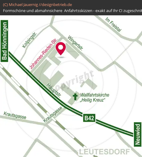Anfahrtsskizzen erstellen / Anfahrtsskizze Leutesdorf   Johanneswerk( 588)